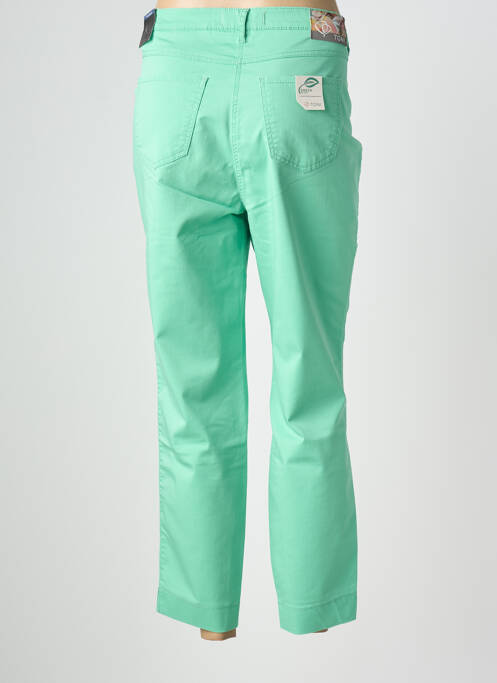 Pantalon 7/8 stretch taille normale vert TONI femme