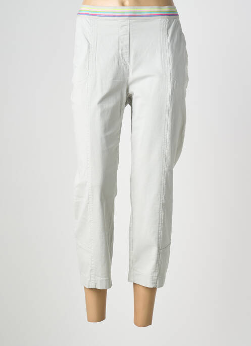 Pantacourt stretch taille normale gris TONI femme