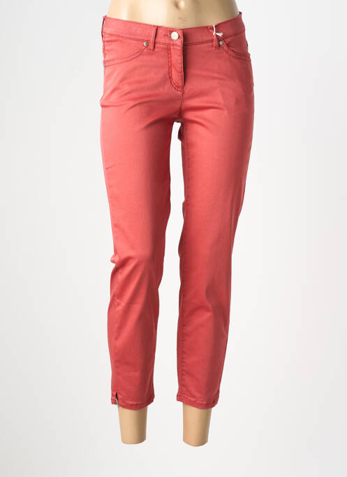 Pantalon 7/8 stretch taille normale orange TONI femme