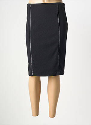 Jupe mi-longue stretch noir TELMAIL femme