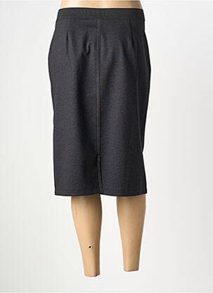 Jupe mi-longue coupe droite gris TELMAIL femme