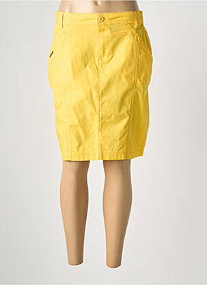 Jupe courte poches jaune TELMAIL femme