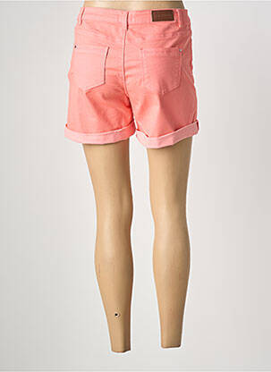 Short fermeture zippée sous rabat boutonné rose C'EST BEAU LA VIE femme