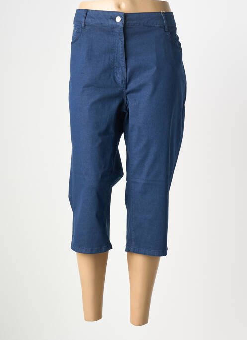 Pantacourt coupe droite bleu DIANE LAURY femme