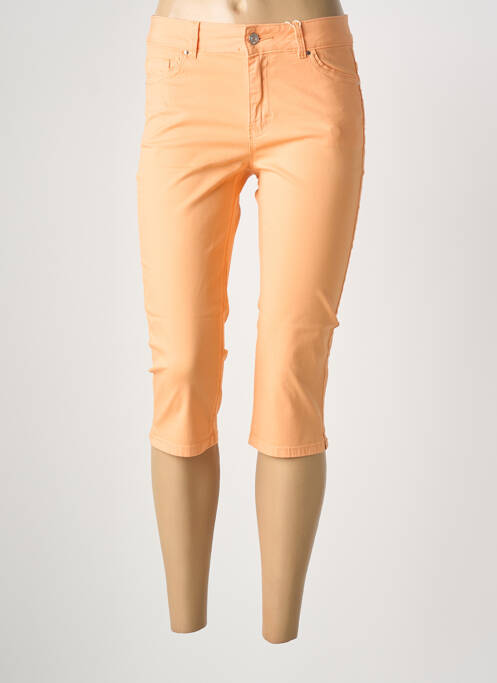 Pantacourt poches orange C'EST BEAU LA VIE femme