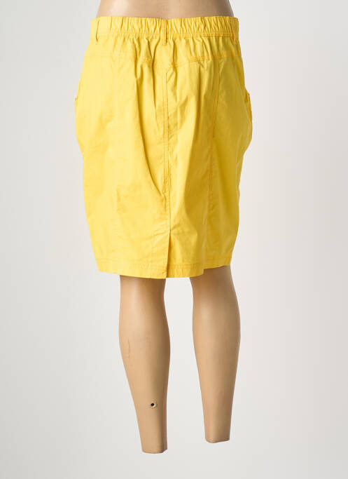 Jupe courte poches jaune TELMAIL femme