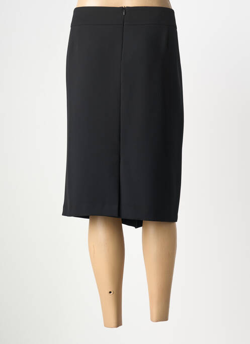 Jupe mi-longue coupe droite noir FRANK WALDER femme