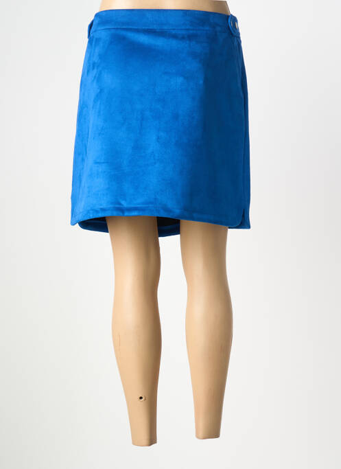 Jupe courte poches bleu C'EST BEAU LA VIE femme