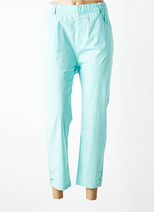 Pantalon 7/8 stretch taille normale bleu PLURIELLES femme