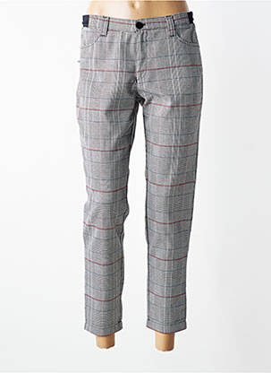 Pantalon 7/8 stretch taille normale gris WALTRON femme