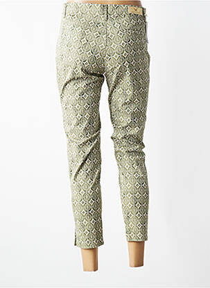 Pantalon 7/8 stretch taille normale vert WALTRON femme