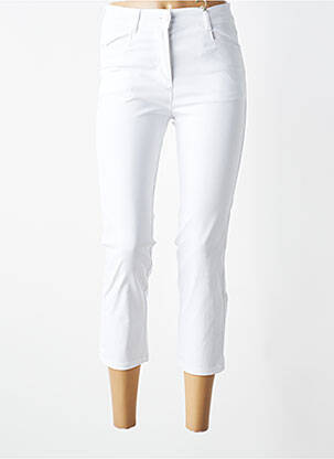 Pantacourt stretch taille normale blanc DIANE LAURY femme