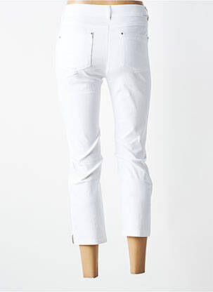 Pantacourt stretch taille normale blanc DIANE LAURY femme