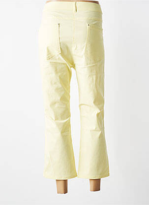 Pantacourt coupe droite taille normale jaune DIANE LAURY femme