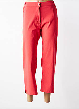 Pantalon 7/8 stretch taille normale rouge DIANE LAURY femme