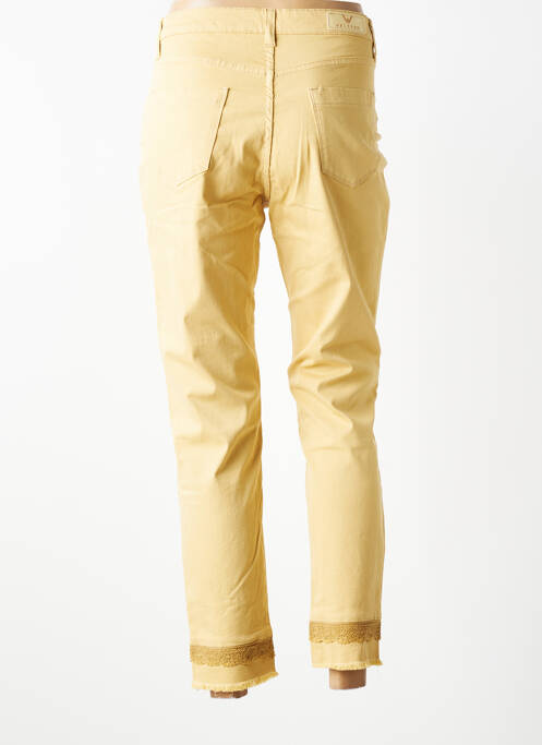 Pantalon 7/8 stretch taille normale beige WALTRON femme