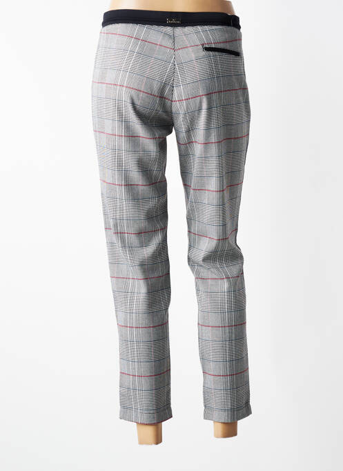 Pantalon 7/8 stretch taille normale gris WALTRON femme