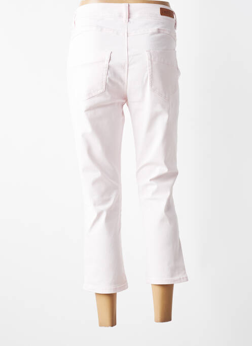 Pantacourt coupe droite taille normale rose IMITZ femme
