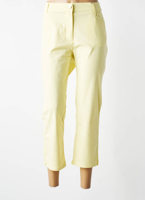 Pantacourt coupe droite taille normale jaune DIANE LAURY femme