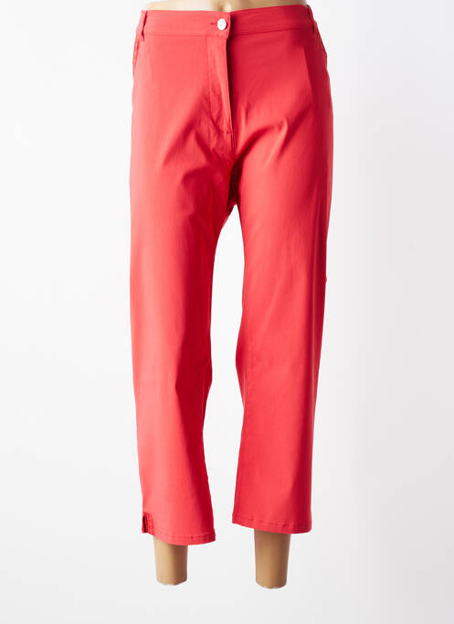 Pantalon 7/8 stretch taille normale rouge DIANE LAURY femme