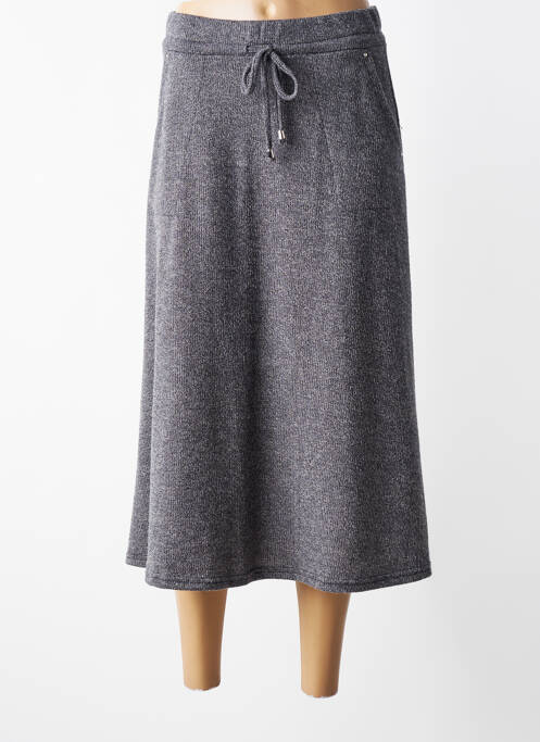 Jupe longue coupe droite gris DIANE LAURY femme