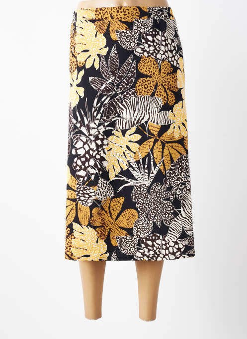 Jupe mi-longue taille élastique noir DIANE LAURY femme