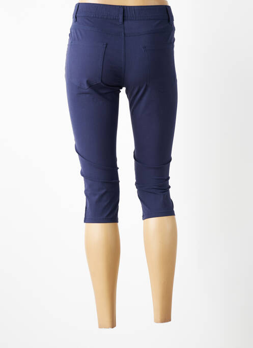 Pantacourt stretch taille normale bleu fonce PLURIELLES femme