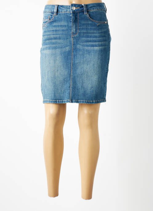 Jupe courte poches bleu C'EST BEAU LA VIE femme