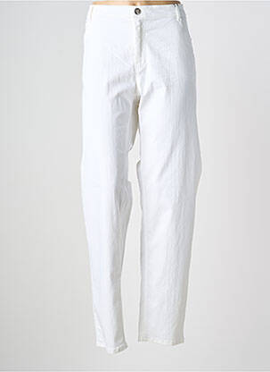 Jeans coupe slim tissage brut taille normale blanc STARK femme