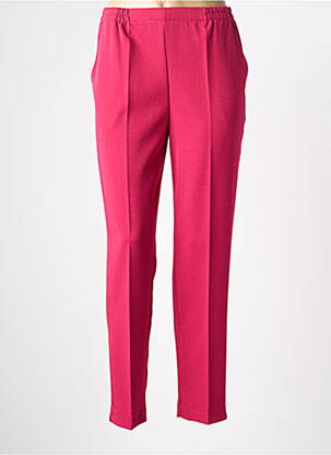 Pantalon slim taille élastique taille normale rose PLURIELLES femme