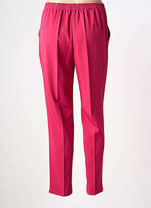 Pantalon slim taille élastique taille normale rose PLURIELLES femme