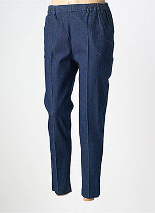 Pantacourt stretch taille normale bleu PLURIELLES femme