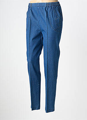 Pantalon slim taille élastique taille normale bleu PLURIELLES femme