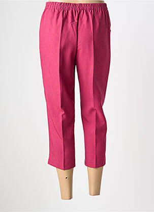 Pantacourt stretch taille normale rose PLURIELLES femme
