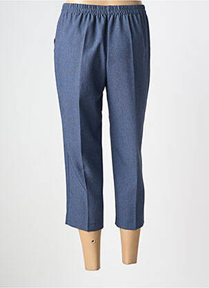 Pantacourt stretch taille normale bleu PLURIELLES femme