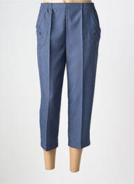 Pantacourt stretch taille normale bleu PLURIELLES femme