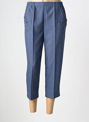 Pantacourt stretch taille normale bleu PLURIELLES femme