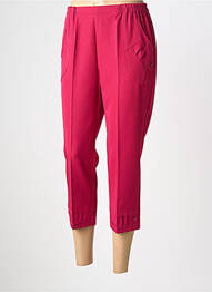 Pantacourt stretch taille normale rose PLURIELLES femme