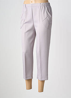 Pantacourt stretch taille normale gris PLURIELLES femme