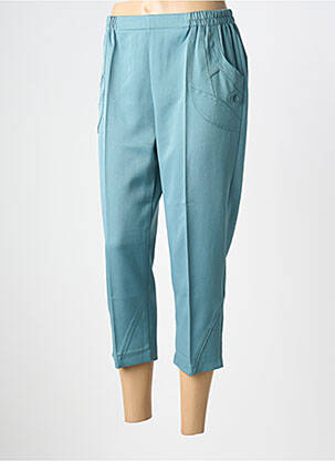 Pantacourt stretch taille normale vert PLURIELLES femme