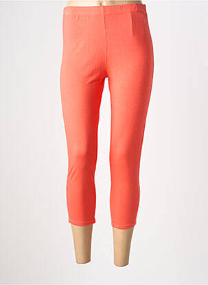 Legging tissage jersey taille normale orange PLURIELLES femme