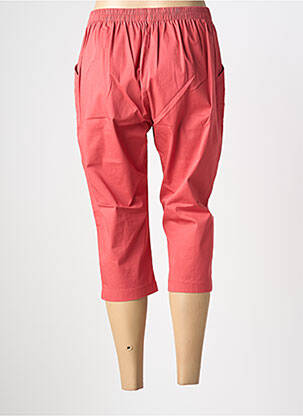Pantacourt stretch taille normale rose PLURIELLES femme
