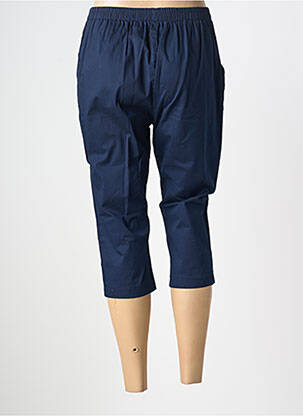Pantacourt taille élastique taille normale bleu PLURIELLES femme