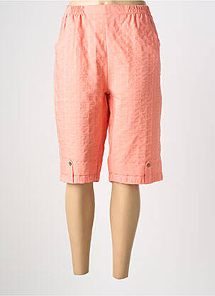 Bermuda taille élastique taille normale rose PLURIELLES femme