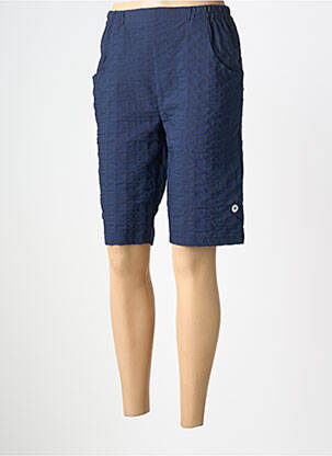 Bermuda taille élastique taille normale bleu PLURIELLES femme