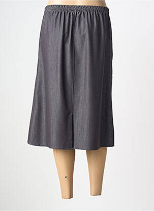 Jupe mi-longue coupe droite gris PLURIELLES femme
