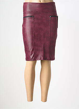 Jupe mi-longue taille normale violet CHARMING GIRL femme