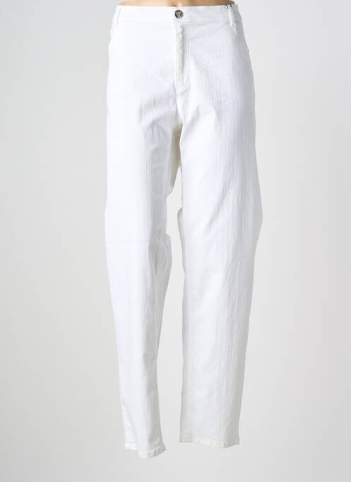 Jeans coupe slim tissage brut taille normale blanc STARK femme