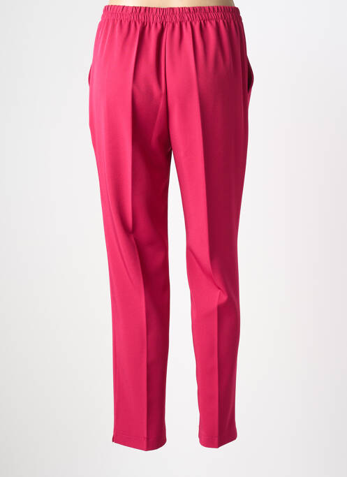 Pantalon slim taille élastique taille normale rose PLURIELLES femme