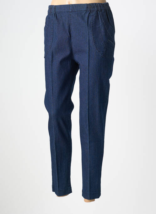 Pantacourt stretch taille normale bleu PLURIELLES femme